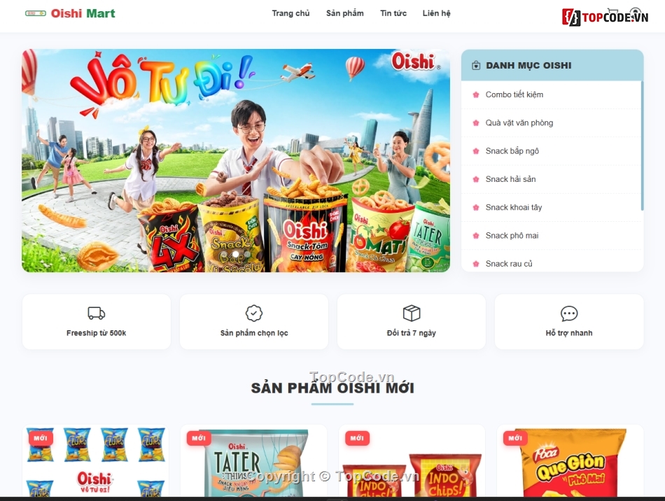 bán hàng,web bán hàng,oishi